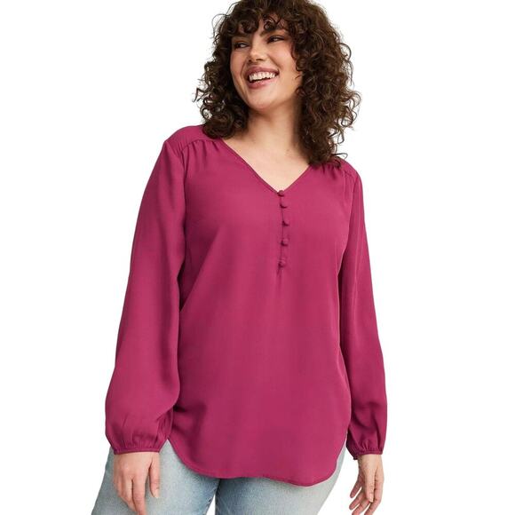 torrid Tops - NWT Torrid Harper Pullover Long Sleeve Tunic - Size 3X 22-24